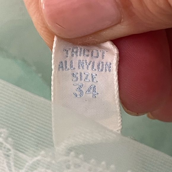 Vintage 60’s Vanity Fair Made in USA Mint Green Slip - Picture 8 of 16